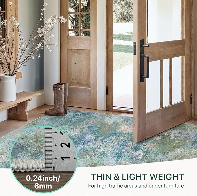 GENIMO 2x3 Rugs for Entryway Entrance, Modern Lightweight Rug Ultra Soft Indoor - Image 8