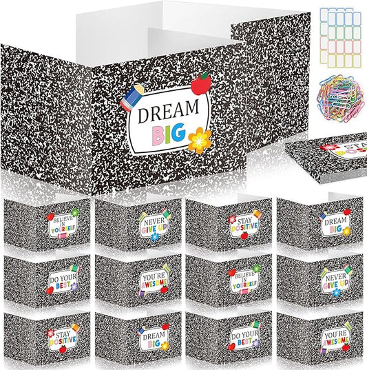 Cinrobiye 24 Pcs Composition Privacy Folders Standard by Cinrobiye