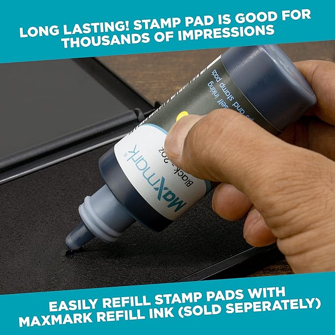 MaxMark Large Premium Pink Ink Stamp Pad - Image 4