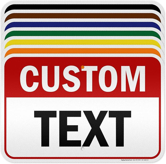 Custom Sign, Custom Sign for Business, Indoor/Outdoor use. 12x18 Inches by MySignCenter