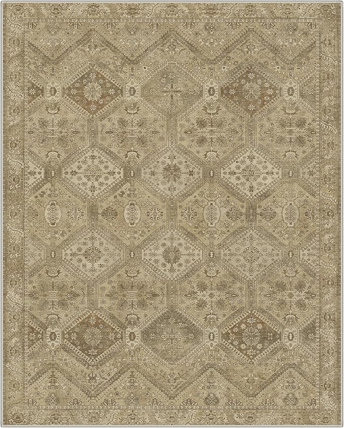 GENIMO 5x7 Area Rugs for Living Room, Machine Washable Non Slip Vintage Rugs - Image 5