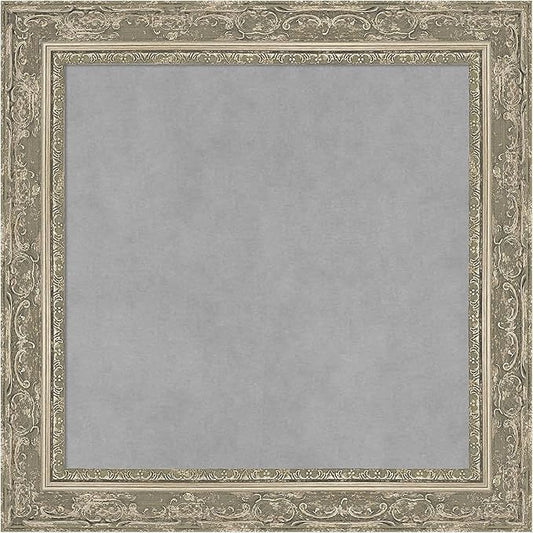 Amanti Art Silver Framed Magnetic Board 20x20 Small Vision Board by AmantiArt